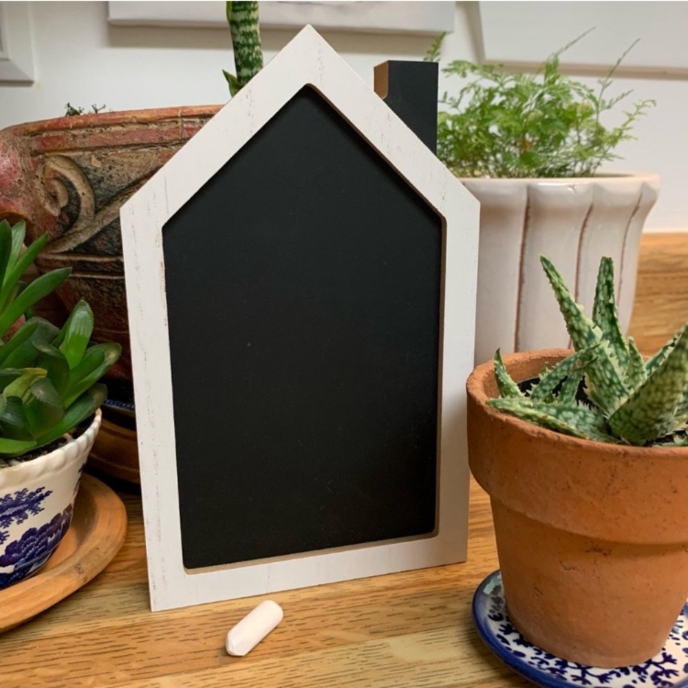 🌿House shaped standing chalkboard farmhouse~Art~ Boho~Rustic~signs~home decor